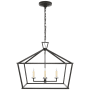 Visual Comfort E.F. Chapman Darlana 4 Light 28" Wide Chandelier Aged Iron