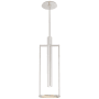 Visual Comfort Melange 30" Medium Floating Alabaster Disc Pendant by Kelly Wearstler Polished Nickel / Alabaster