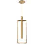 Visual Comfort Melange 30" Medium Floating Alabaster Disc Pendant by Kelly Wearstler Antique Burnished Brass / Alabaster
