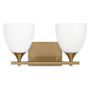 Visual Comfort Toffino 2-Light Vanity by Drew & Jonathan Satin Brass
