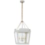 Visual Comfort Caddo 32" Tall Medium Lantern by Julie Neill Soft White with Gild