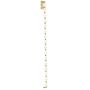 Visual Comfort Collier 53" Tall Wall Sconce Natural Brass