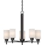 Volume Lighting Carena 5 Light 26" Wide Chandelier Antique Bronze