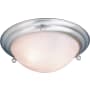 Volume Lighting Lunar 2 Light 16" Wide Flush Mount Bowl Ceiling Fixture - High Power Factor Electronic Ballast - 277 Brushed Nickel