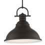 Volume Lighting Single Light 16" Wide Pendant Foundry Bronze