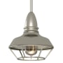 Volume Lighting Single Light 8" Wide Mini Pendant Brushed Nickel