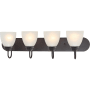 Volume Lighting Mari 4 Light 30" Wide Bathroom Vanity Light Antique Bronze