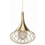 Volume Lighting 10" Wide Full Size Pendant Antique Gold