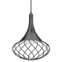 Volume Lighting 10" Wide LED Full Size Pendant Black