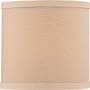 Volume Lighting 6" Height Round Shade Handcrafted Linen