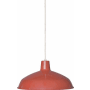 Volume Lighting 1 Light Down Light 7.75" Height Pendant with Metal Shade Red
