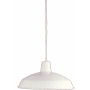 Volume Lighting 1 Light Down Light 7.75" Height Pendant with Metal Shade White
