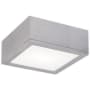 WAC Lighting Rubix 10" Wide LED Indoor/Outdoor Flush Mount Ceiling Fixture / Wall Light Brushed Aluminum
