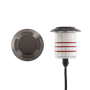 WAC Lighting Single Inground Indicator Light 3" Wide 12V LED In-Ground Well Light Bronzed Stainless Steel