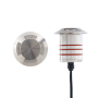 WAC Lighting Single Inground Indicator Light 3" Wide 12V LED In-Ground Well Light Stainless Steel
