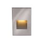 WAC Lighting 5" Tall Vertical LED Step and Wall Light with Amber Lens - 12 Volt Stainless Steel