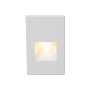 WAC Lighting 5" Tall Vertical LED Step and Wall Light with Amber Lens - 12 Volt White