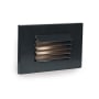 WAC Lighting 5" Wide Horizontal LED Step and Wall Light with Louvered Lens - 12 Volt Black / 2700K
