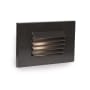 WAC Lighting 5" Wide Horizontal LED Step and Wall Light with Louvered Lens - 12 Volt Bronze / 2700K