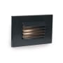 WAC Lighting 5" Wide Horizontal LED Step and Wall Light with Louvered Lens - 12 Volt Black / 3000K