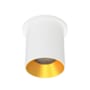 WAC Lighting Zoron 4" Wide 5-CCT LED Round Flush Mount Outdoor Ceiling Fixture - Narrow 25° Beam Spread White / Gold