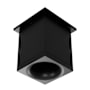 WAC Lighting Zoron 4" Wide 5-CCT LED Square Flush Mount Outdoor Ceiling Fixture with Arc Trim - Flood 45° Beam Spread Black