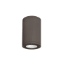 WAC Lighting Tube Architectural 7" Tall LED Outdoor Flush Mount Ceiling Fixture - 25° Narrow Beam Spread Bronze / 3000K / 85CRI