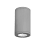 WAC Lighting Tube Architectural 10" Tall LED Outdoor Flush Mount Ceiling Fixture - 40° Flood Beam Spread Graphite / 4000K / 85CRI