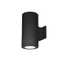 WAC Lighting Tube Architectural 2 Light 13" Tall LED Outdoor Wall Sconce with 25° Narrow Beam Spread and Light Directed Straight Up and Down Black / 3500K / 85CRI