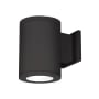 WAC Lighting Tube Architectural Single Light 10" Tall LED Outdoor Wall Sconce with 30° Narrow Beam Spread and Light Directed Straight Up or Down Black / 3000K / 90CRI