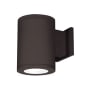 WAC Lighting Tube Architectural Single Light 10" Tall LED Outdoor Wall Sconce with 30° Narrow Beam Spread and Light Directed Straight Up or Down Bronze / 3000K / 90CRI