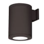 WAC Lighting Tube Architectural Single Light 12" Tall LED Outdoor Wall Sconce with 77° Flood Beam Spread and Light Directed Toward the Wall Bronze / 3000K / 85CRI