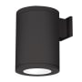 WAC Lighting Tube Architectural Single Light 12" Tall LED Outdoor Wall Sconce with 77° Flood Beam Spread and Light Directed Toward the Wall Black / 2700K / 90CRI