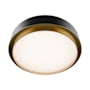 WAC Lighting Salvo 15" Wide LED Flush Mount Ceiling Fixture Black / Aged Brass