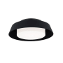 WAC Lighting Chapeau 16" Wide LED Flush Mount Ceiling Fixture - 3000K Black