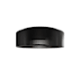 WAC Lighting Grille 12" Wide LED Semi-flush Drum Ceiling Fixture / Converts to Wall Sconce Black