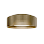 WAC Lighting Grille 18" Wide LED Semi-flush Drum Ceiling Fixture / Converts to Wall Sconce Aged Brass