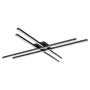 WAC Lighting Parallax 42" Wide LED Flush Mount Ceiling Fixture Set to 3000K Black