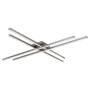 WAC Lighting Parallax 42" Wide LED Flush Mount Ceiling Fixture Set to 3000K Brushed Nickel