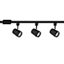 WAC Lighting Ocularc 48" Wide 5-CCT LED Three Head H-Track Lighting Kit Black