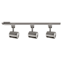 WAC Lighting Charge 48" Wide Switchable White LED Three Head H-Track Lighting Kit Brushed Nickel
