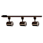 WAC Lighting Charge 48" Wide Switchable White LED Three Head H-Track Lighting Kit Dark Bronze