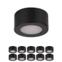 WAC Lighting Mini Puck 10-Pack 1-3/8" Wide LED Under Cabinet Light Black