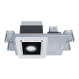 WAC Lighting Silo Multiples Single Light 8" Wide LED Square Adjustable and Invisible Trim with New Construction and IC Rated Housing - 10 Watts White Black / 2700K