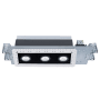 WAC Lighting Silo Multiples 3 Light 17"" Wide LED Square Adjustable and Invisible Trim with New Construction and IC Rated Housing - 30 Watts White Black / 3500K