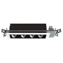 WAC Lighting Precision Multiples LED New Construction Housing for 4" Trims with 20° Spot Beam Spread and ELV Dimming Black / 2700