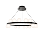 WAC Lighting Carousel 28" Wide LED Ring Chandelier Black