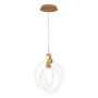 WAC Lighting Knot 3 Light 10" Wide LED Abstract Pendant - 2700K Aged Brass