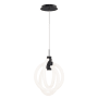 WAC Lighting Knot 3 Light 10" Wide LED Abstract Pendant - 2700K Black