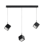WAC Lighting Ice Cube 3 Light 44" Wide LED Multi Light Pendant Black